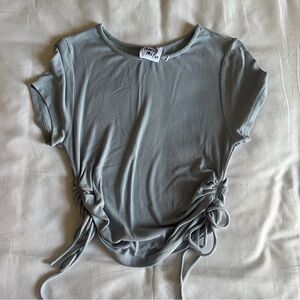 Princess Polly blue rouched tee